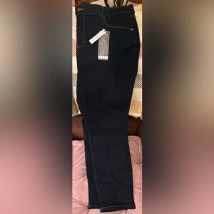 Ladies d jeans  New York 20w dark blue high rise comfort ankle comfort waist.